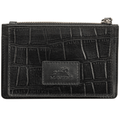 MANCINI CROCO COLLECTION LEATHER COIN POUCH 