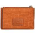 MANCINI CROCO COLLECTION LEATHER COIN POUCH 