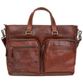 MANCINI BUFFALO LEATHER DOCUMENT CASE TOTE 
