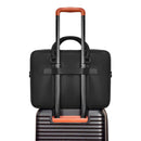 Onyx / Leather Slim Briefcase