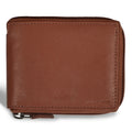 Onyx / Leather Zip Around Wallet