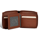 Onyx / Leather Zip Around Wallet