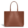 Onyx / Leather Open Tote