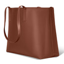 Onyx / Leather Open Tote