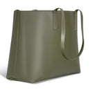 Onyx / Leather Open Tote