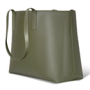 Onyx / Leather Open Tote