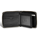 Camo / Leather Zip Around Wallet