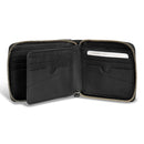 Camo / Leather Zip Around Wallet