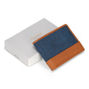 Denim / Leather Top Wing Wallet