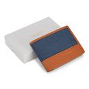 Denim / Leather Center Wing Wallet