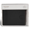 Onyx / Leather Bi-Fold Clip Wallet