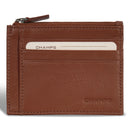 Onyx / Leather Zip Card Case