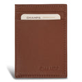 Onyx / Leather Mag Hybrid Card Holder