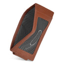 Onyx / Leather Mag Card Case