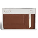 Onyx / Leather Mag Card Case