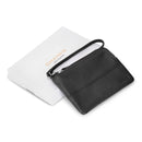 Onyx / Leather Wristlet