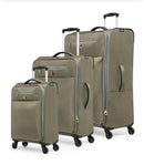 SWISSGEAR COLLECTION DE BAGAGES EXTRA LITE - ENSEMBLE DE 3 VALISES SOUPLES - KAKI